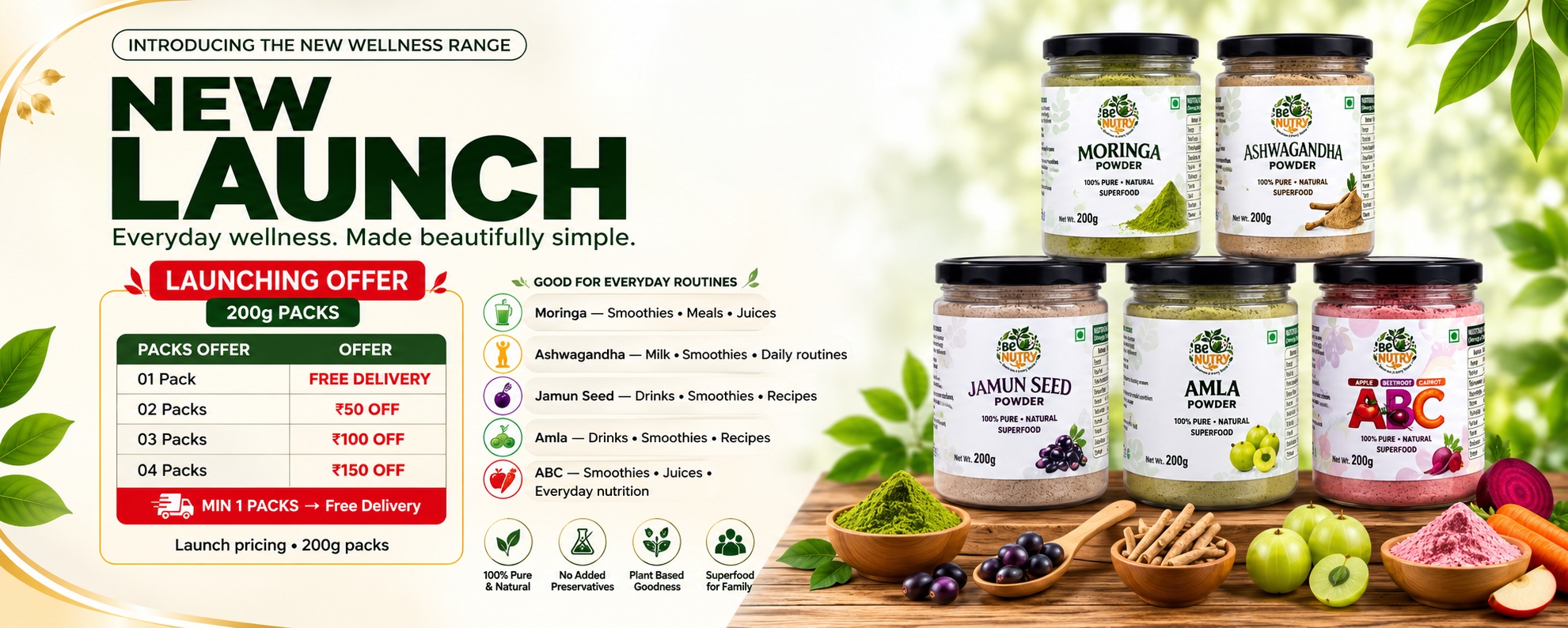Main Wellness Range Launch Offer