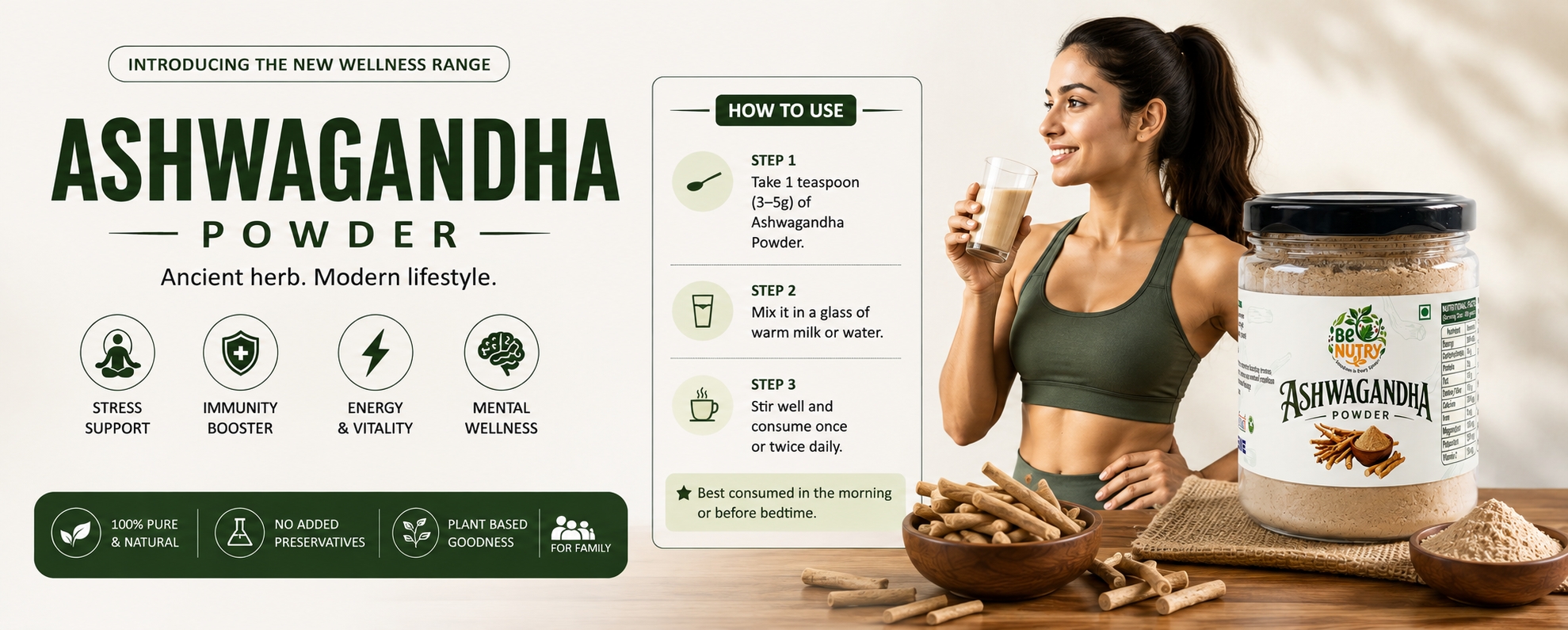 Ashwagandha Powder Banner